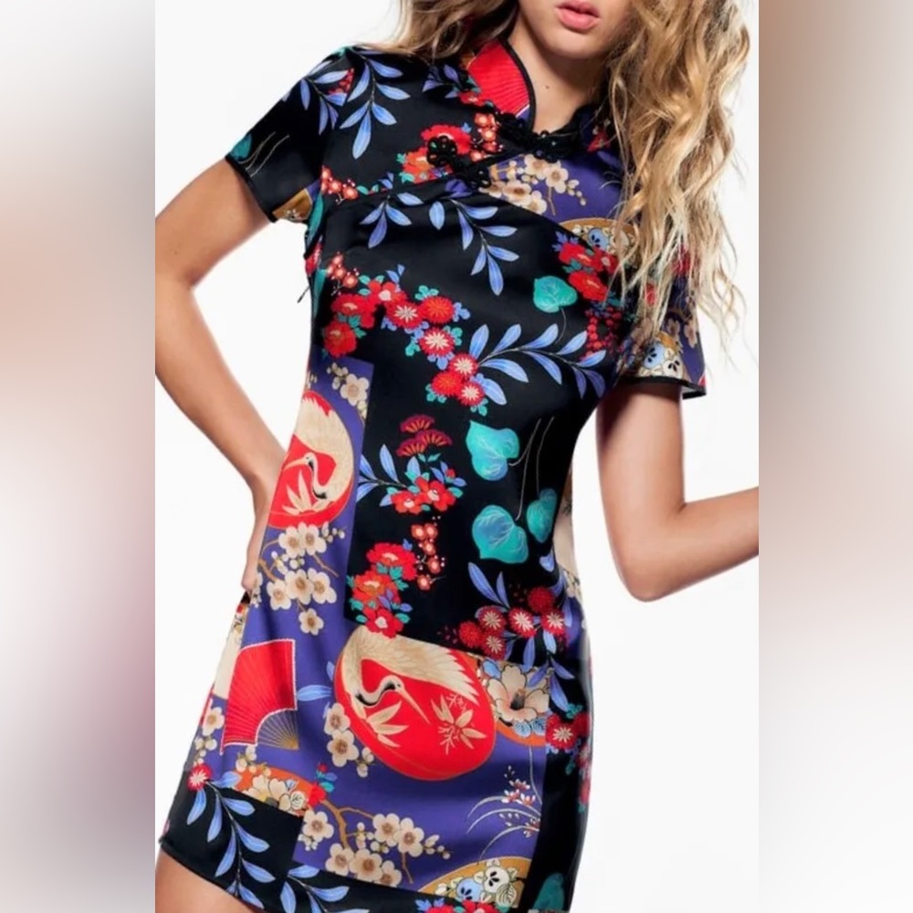 Oriental style printed Zara dress